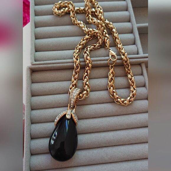 Craft OVERSIZED Chunky Rope Chain Amber Necklace - Picture 4 of 15